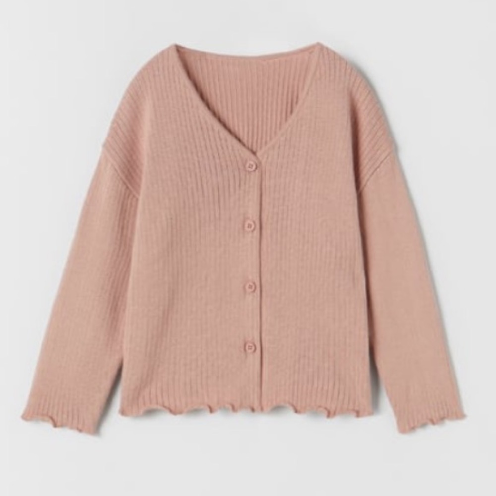 Gently Used Zara Overlock Rib Knit Jacket